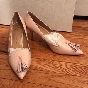 Sz 10 banana republic Avila blush pink tassel heel